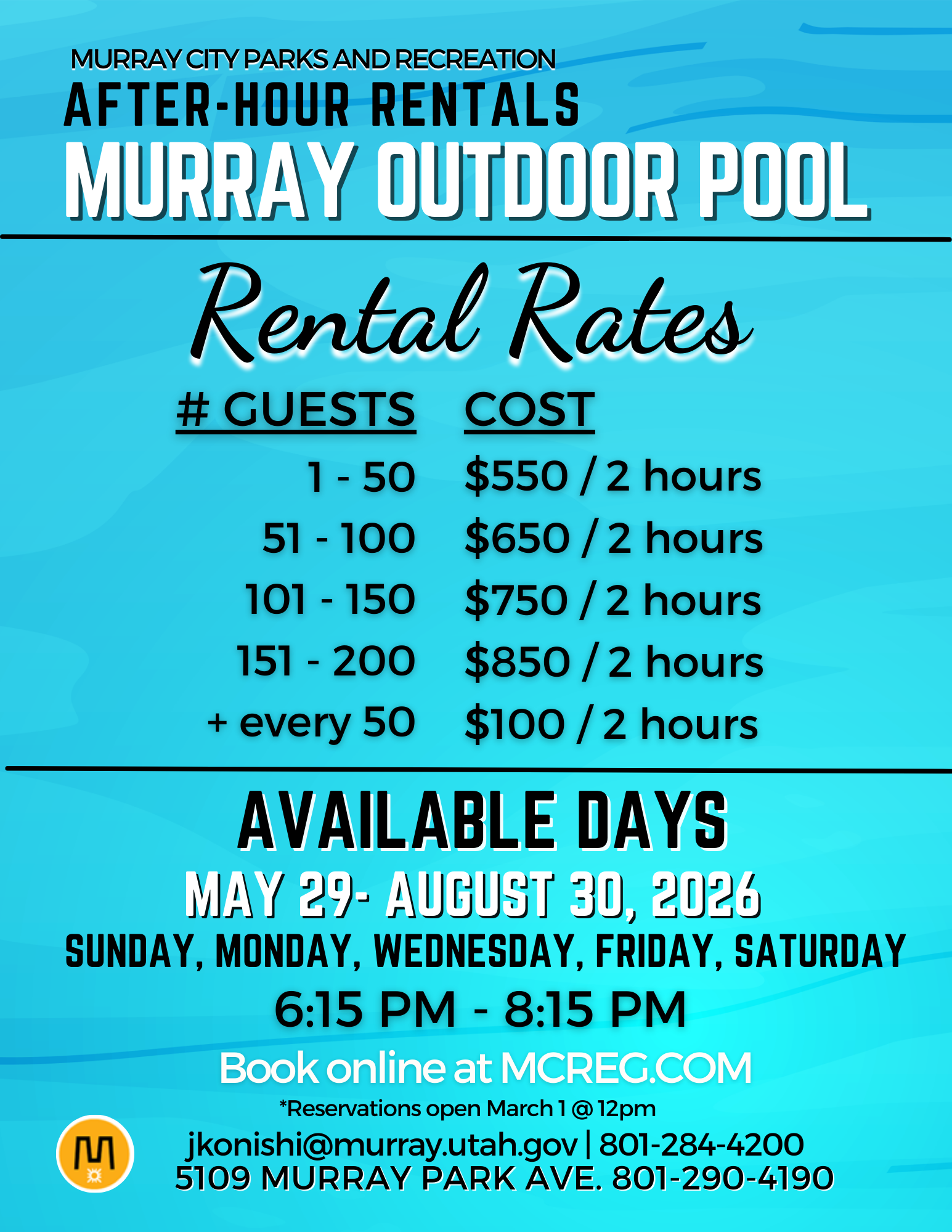 _2026  Outdoor Aquatic Center Rental Request